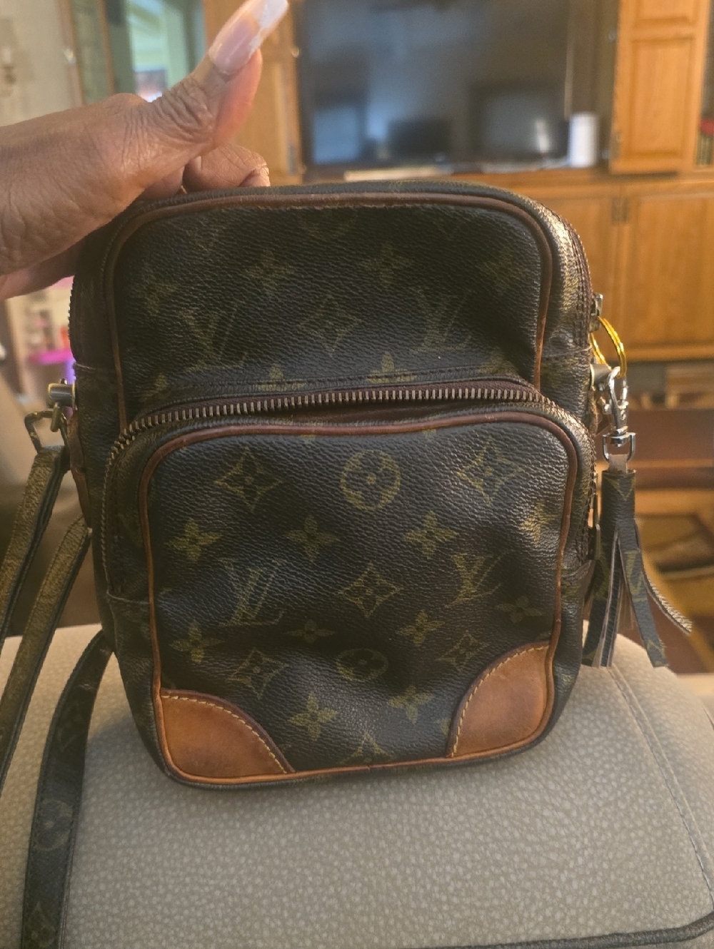 Louis Vuitton Brown Monogram Canvas Crossbody Bag